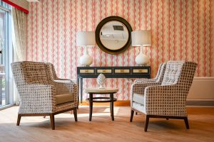 Lounge at Alderbrook Care Home in Leeds