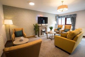 Lounge at Alderbrook Care Home in Leeds