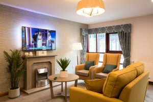 Lounge at Alderbrook Care Home in Leeds